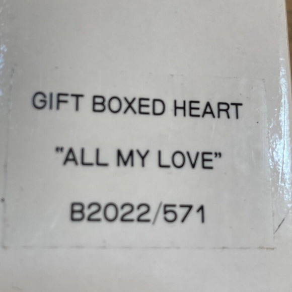 Mikasa Japan Bone China Heart Shaped Trinket Dish "All My Love" Porcelain NEW - Picture 8 of 8